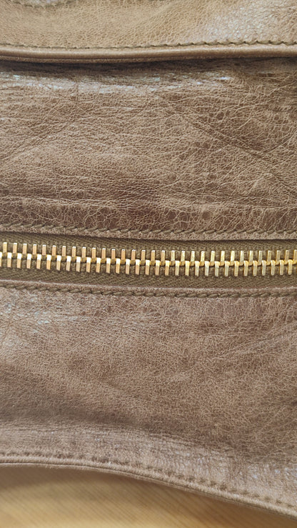 Balenciaga Motocross Brief Giant Chocolate Brown Bag