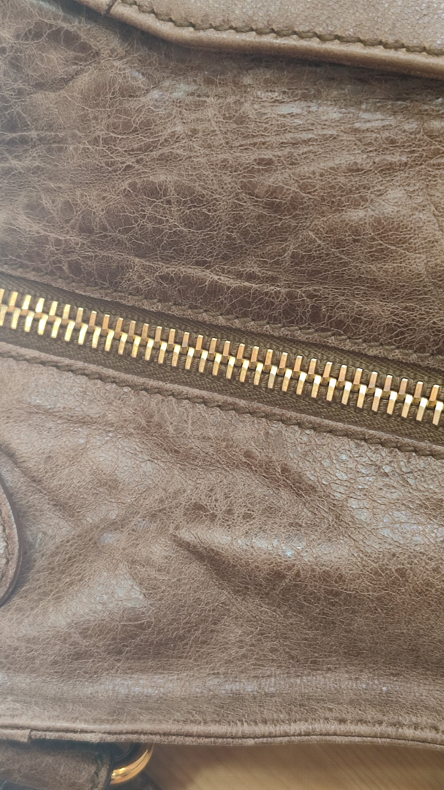 Balenciaga Motocross Brief Giant Chocolate Brown Bag