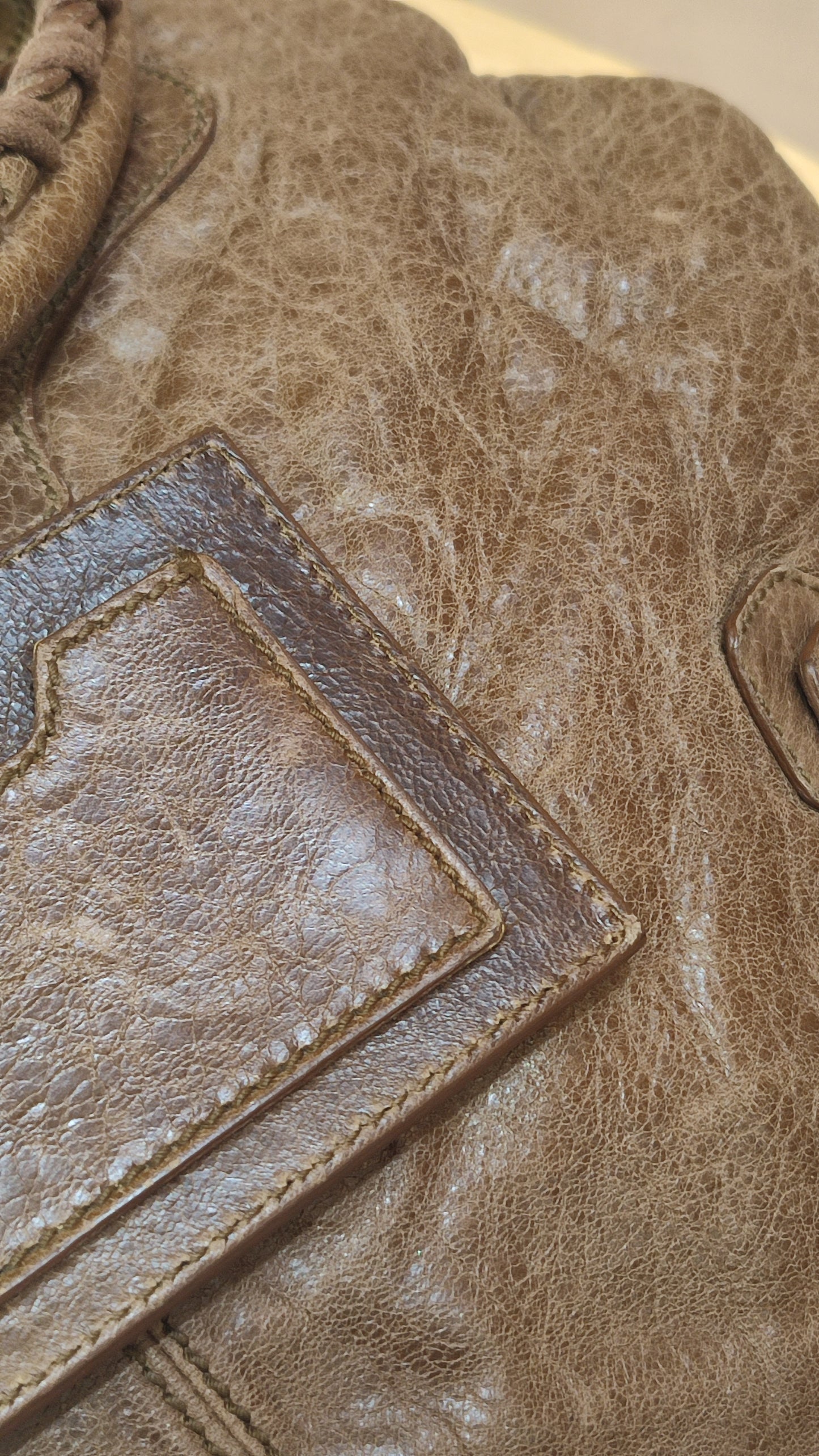 Balenciaga Motocross Brief Giant Chocolate Brown Bag