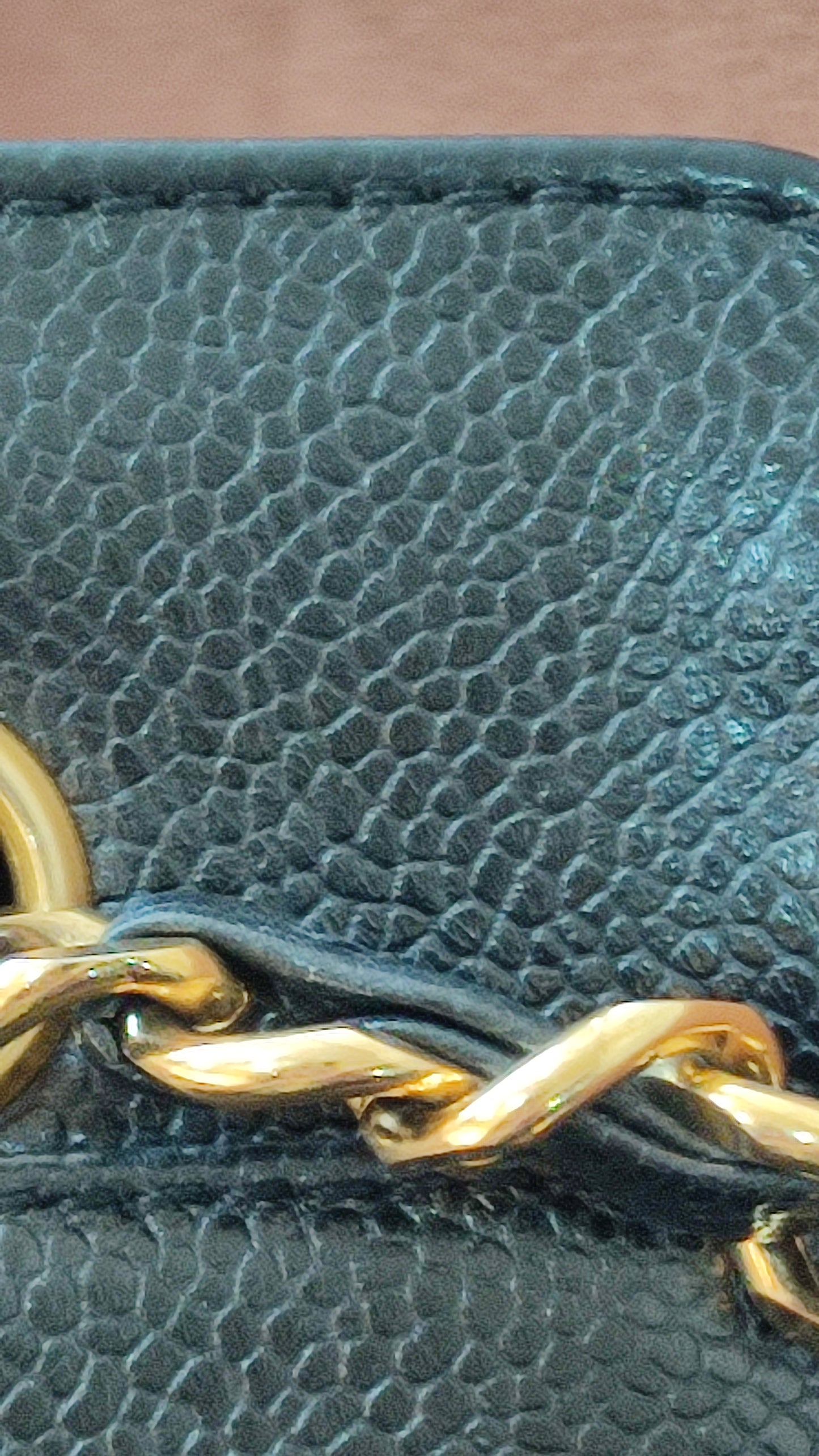 Chanel Triple Coco CC Chain Caviar Shoulder Bag Black Caviar Series 4