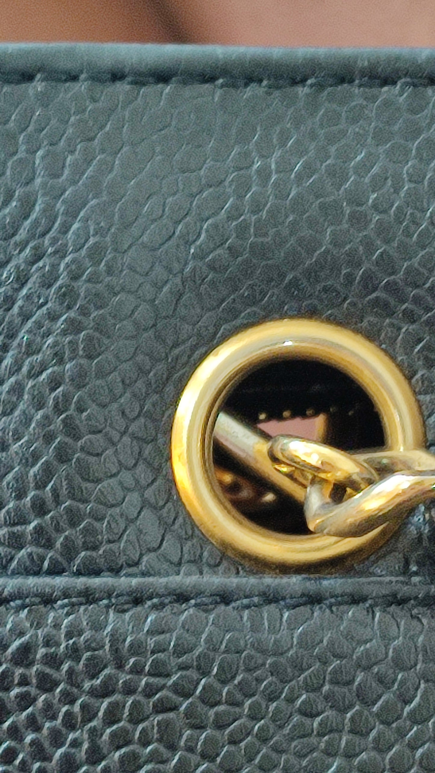 Chanel Triple Coco CC Chain Caviar Shoulder Bag Black Caviar Series 4