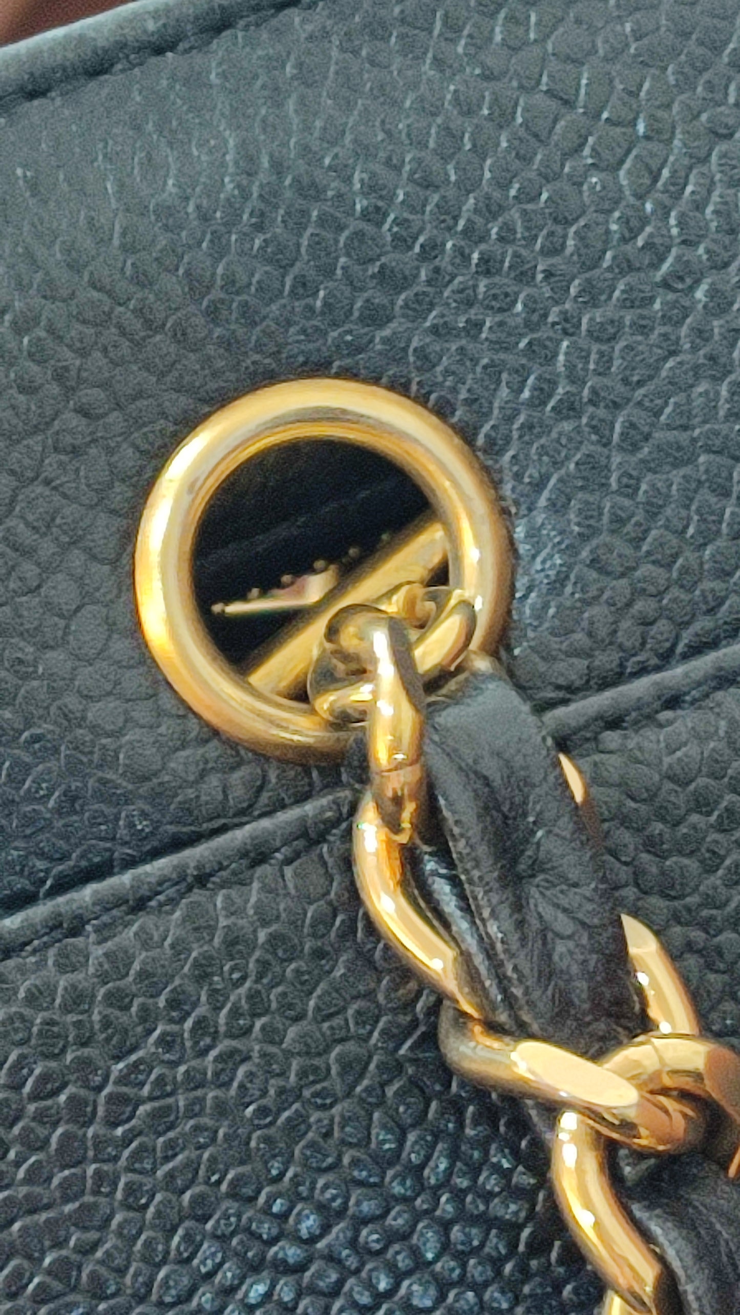 Chanel Triple Coco CC Chain Caviar Shoulder Bag Black Caviar Series 4