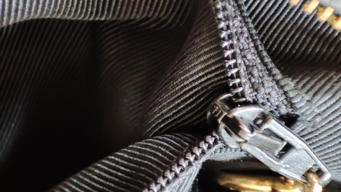 Chanel Triple Coco CC Chain Caviar Shoulder Bag Black Caviar Series 4