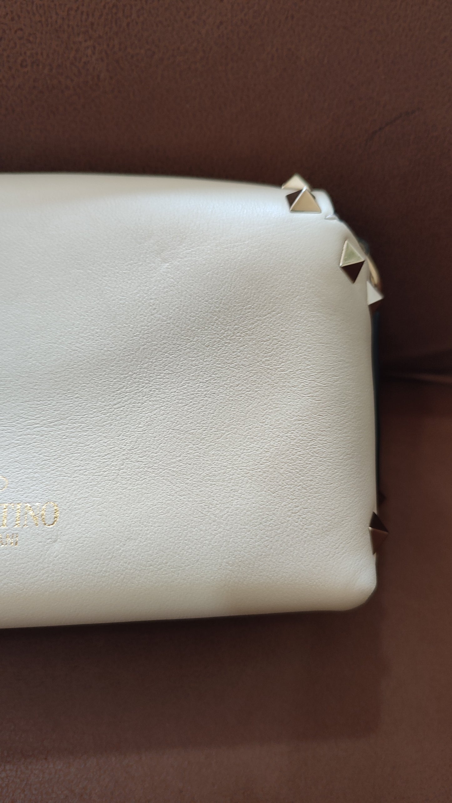 Valentino Garavani Rockstud Mini Ivory Crossbody Bag