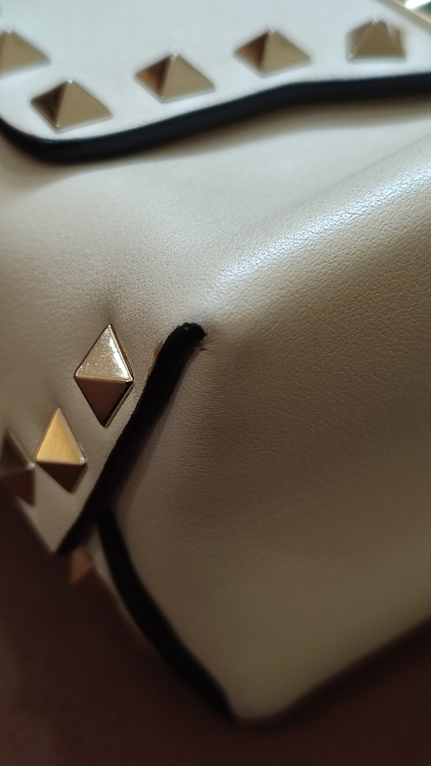 Valentino Garavani Rockstud Mini Ivory Crossbody Bag