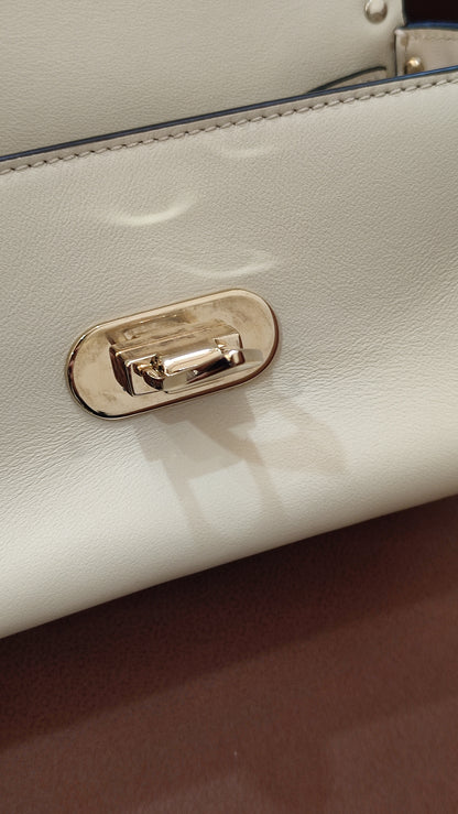 Valentino Garavani Rockstud Mini Ivory Crossbody Bag