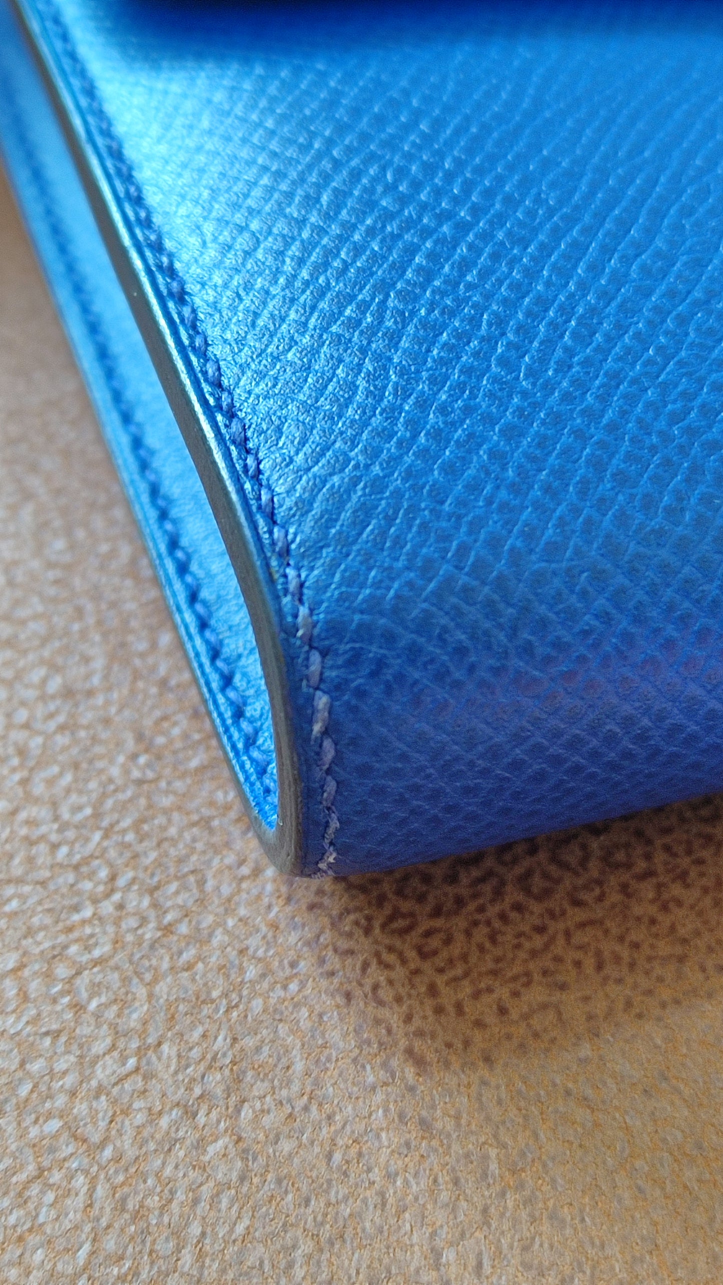 Hermes Constance Long Wallet Epsom Bleu Royal Stamp R 2014
