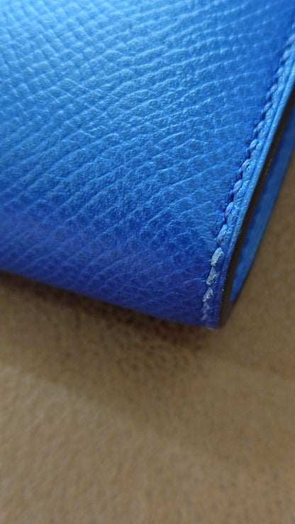 Hermes Constance Long Wallet Epsom Bleu Royal Stamp R 2014