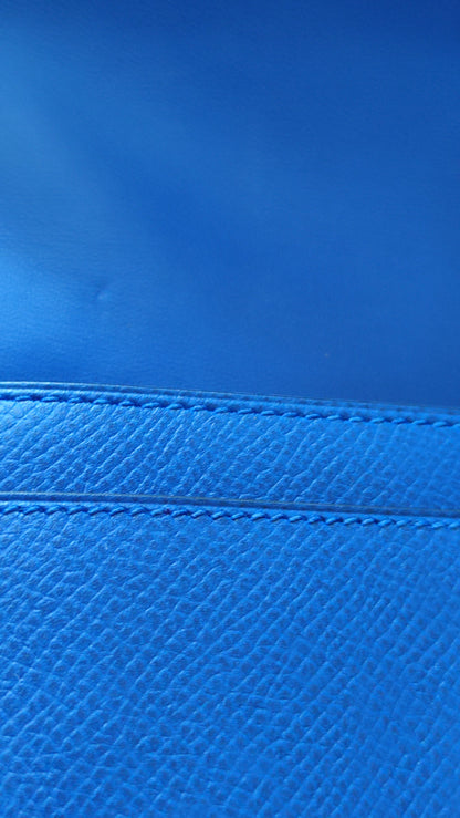 Hermes Constance Long Wallet Epsom Bleu Royal Stamp R 2014