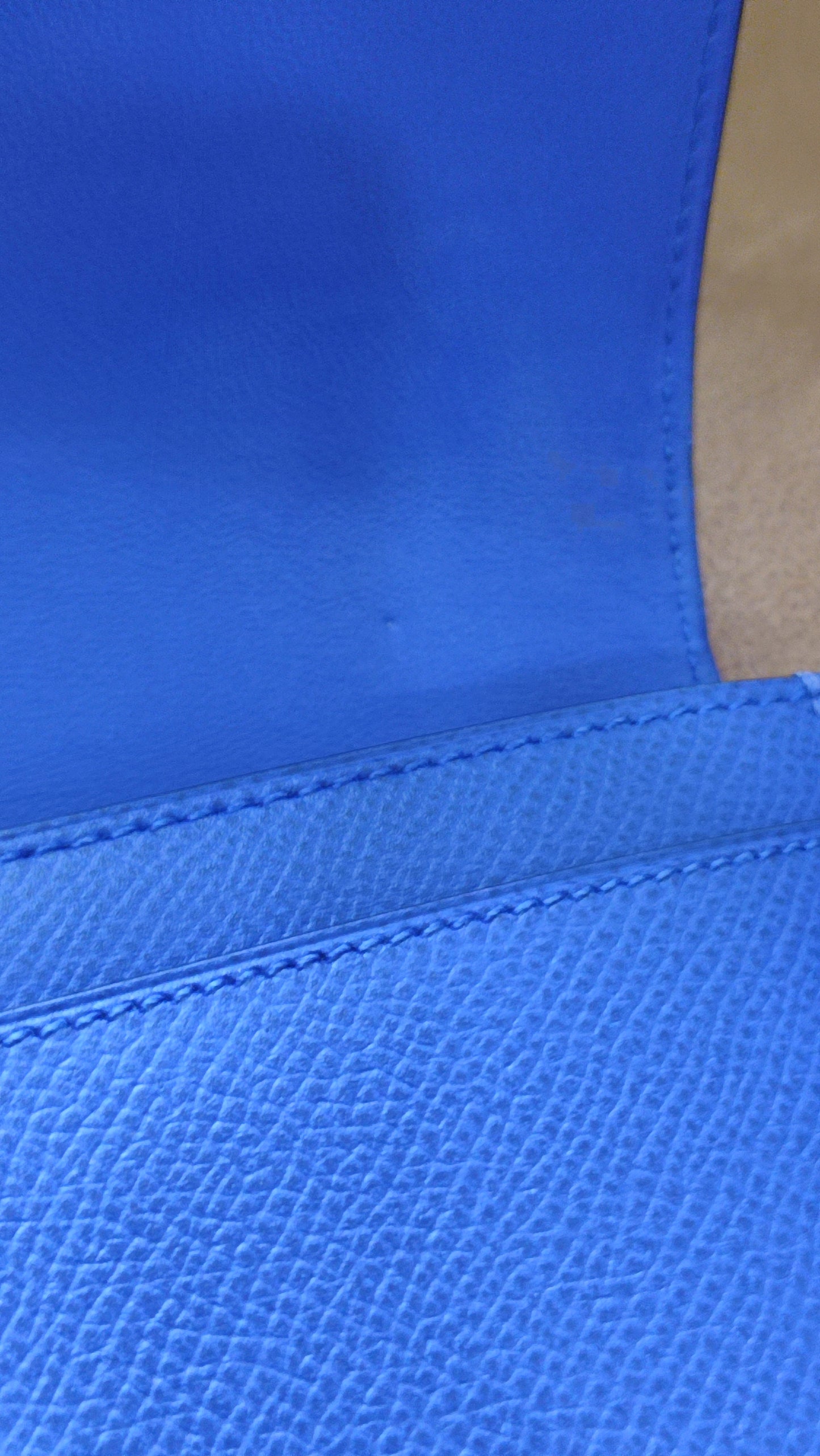 Hermes Constance Long Wallet Epsom Bleu Royal Stamp R 2014