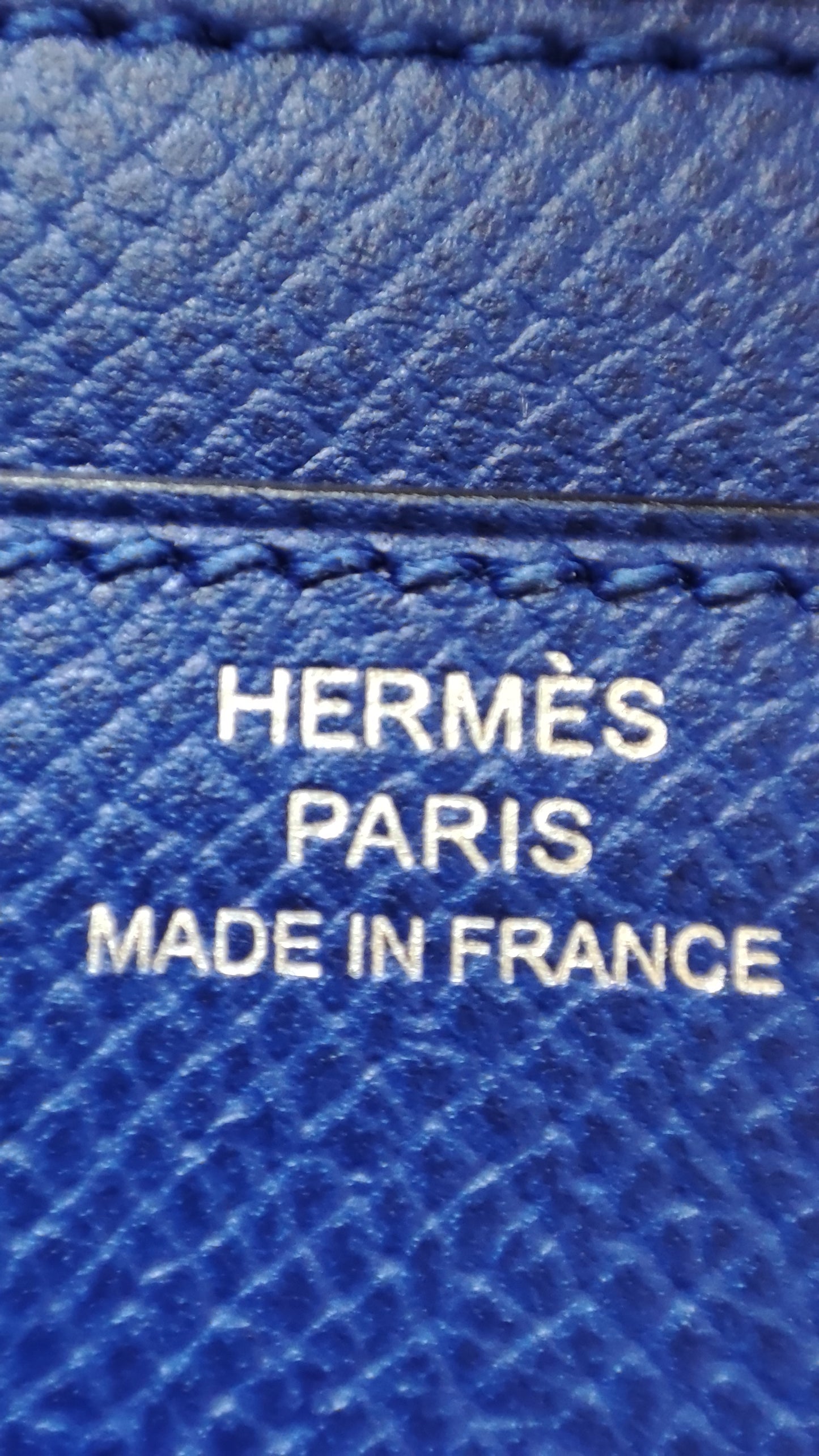 Hermes Constance Long Wallet Epsom Bleu Royal Stamp R 2014