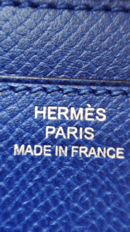 Hermes Constance Long Wallet Epsom Bleu Royal Stamp R 2014