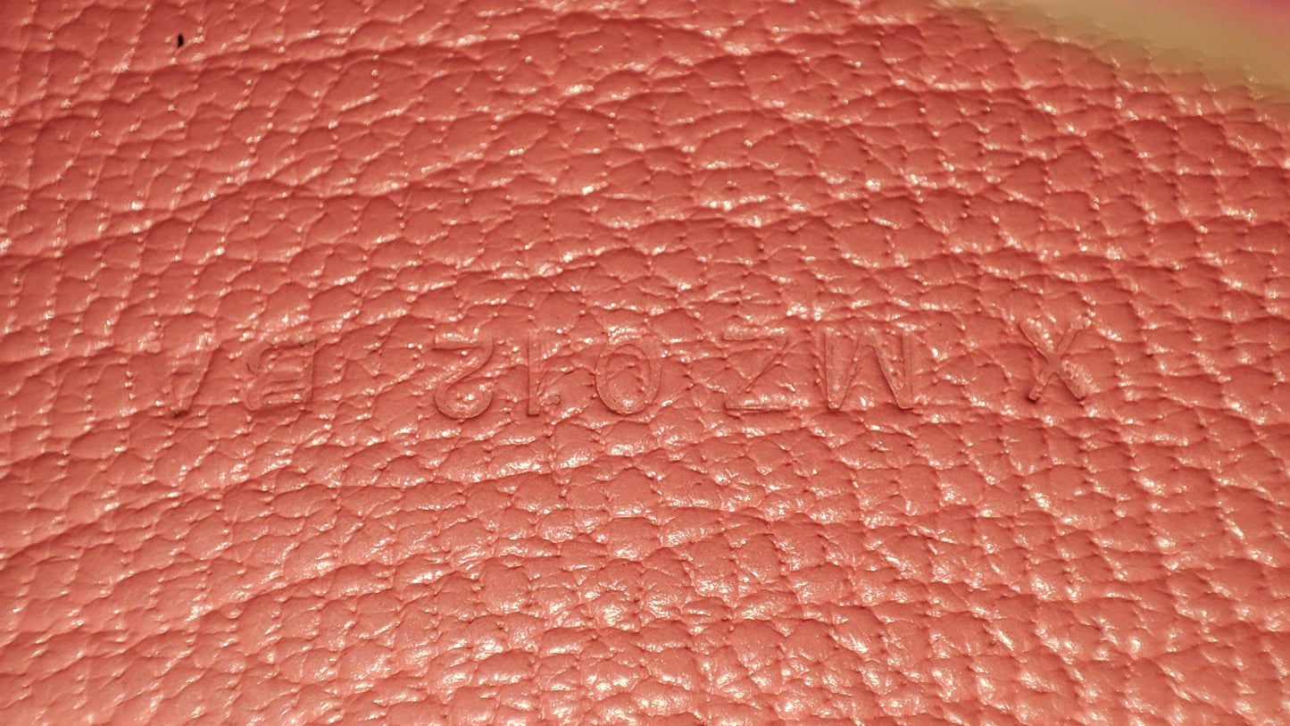 Hermes Passport Holder Pink Chevre Mysore Stamp X 2016