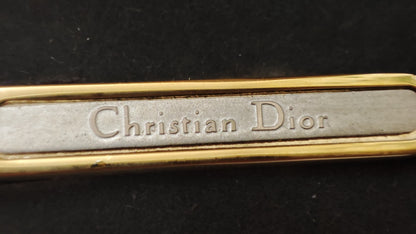 Dior Gold Tone Tie Pin and Cufflinks