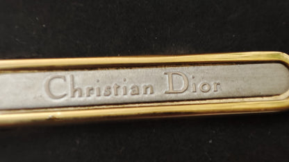 Dior Gold Tone Tie Pin and Cufflinks