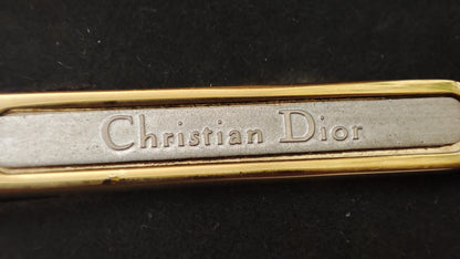 Dior Gold Tone Tie Pin and Cufflinks