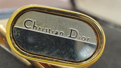 Dior Gold Tone Tie Pin and Cufflinks