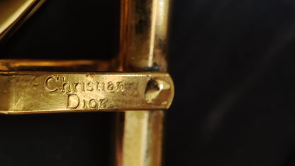Dior Gold Tone Tie Pin and Cufflinks