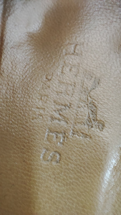 Hermes Constance Suede Mules Brown Size 37 1/2