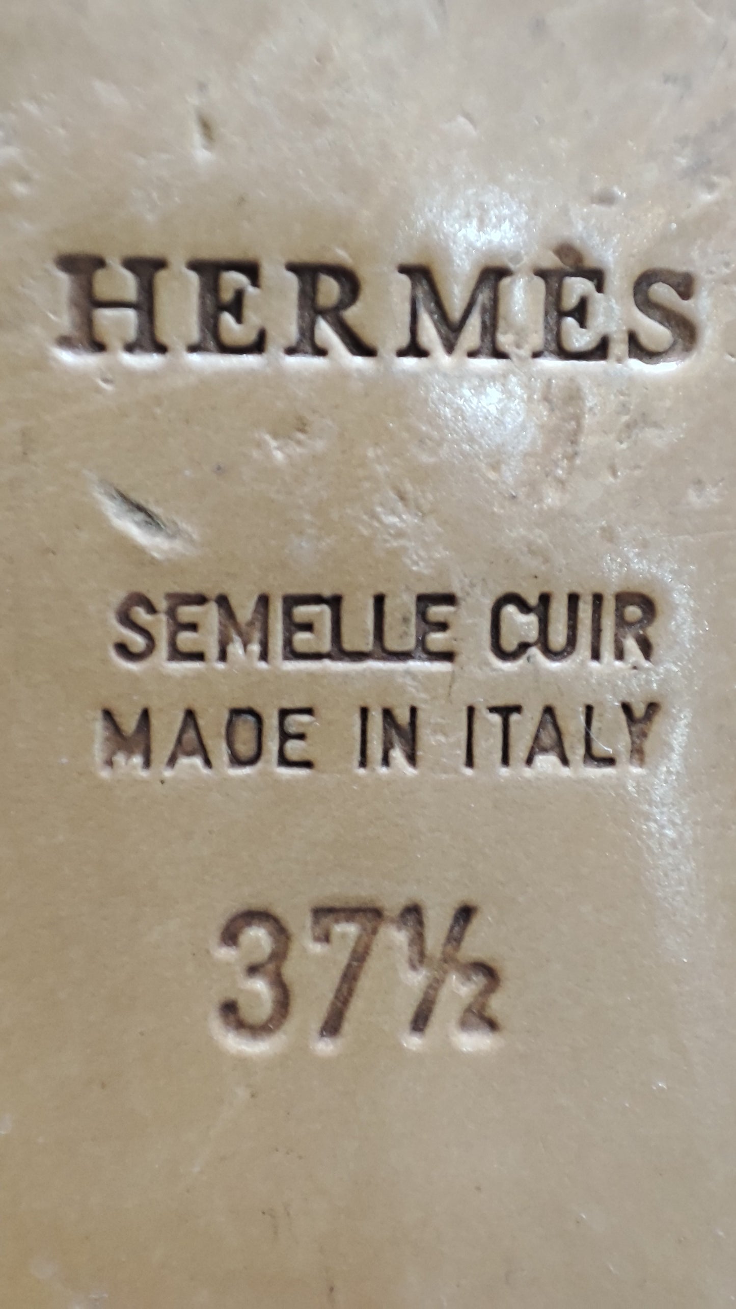 Hermes Constance Suede Mules Brown Size 37 1/2