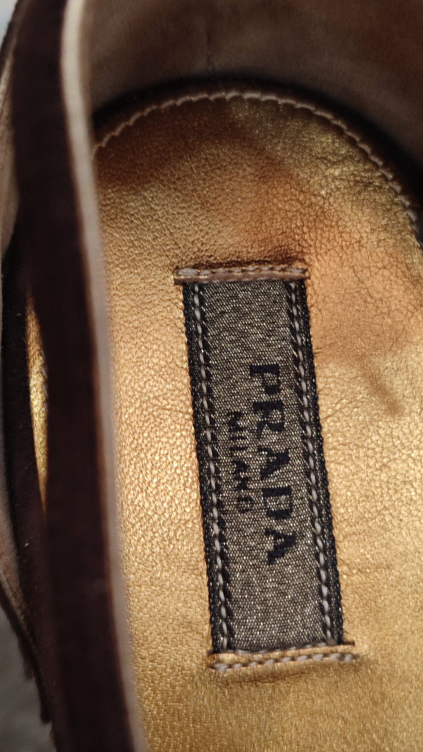 Prada Peep-Toe Suede Pumps Brown Size 37