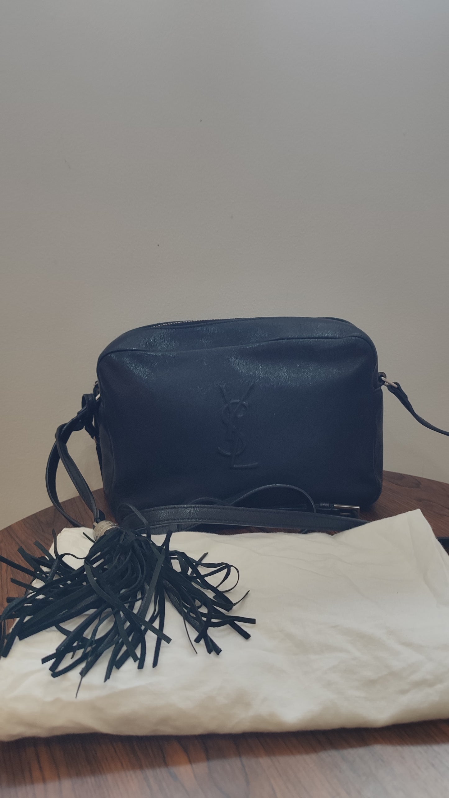 Saint Laurent Lou Camera Bag Lambskin Black