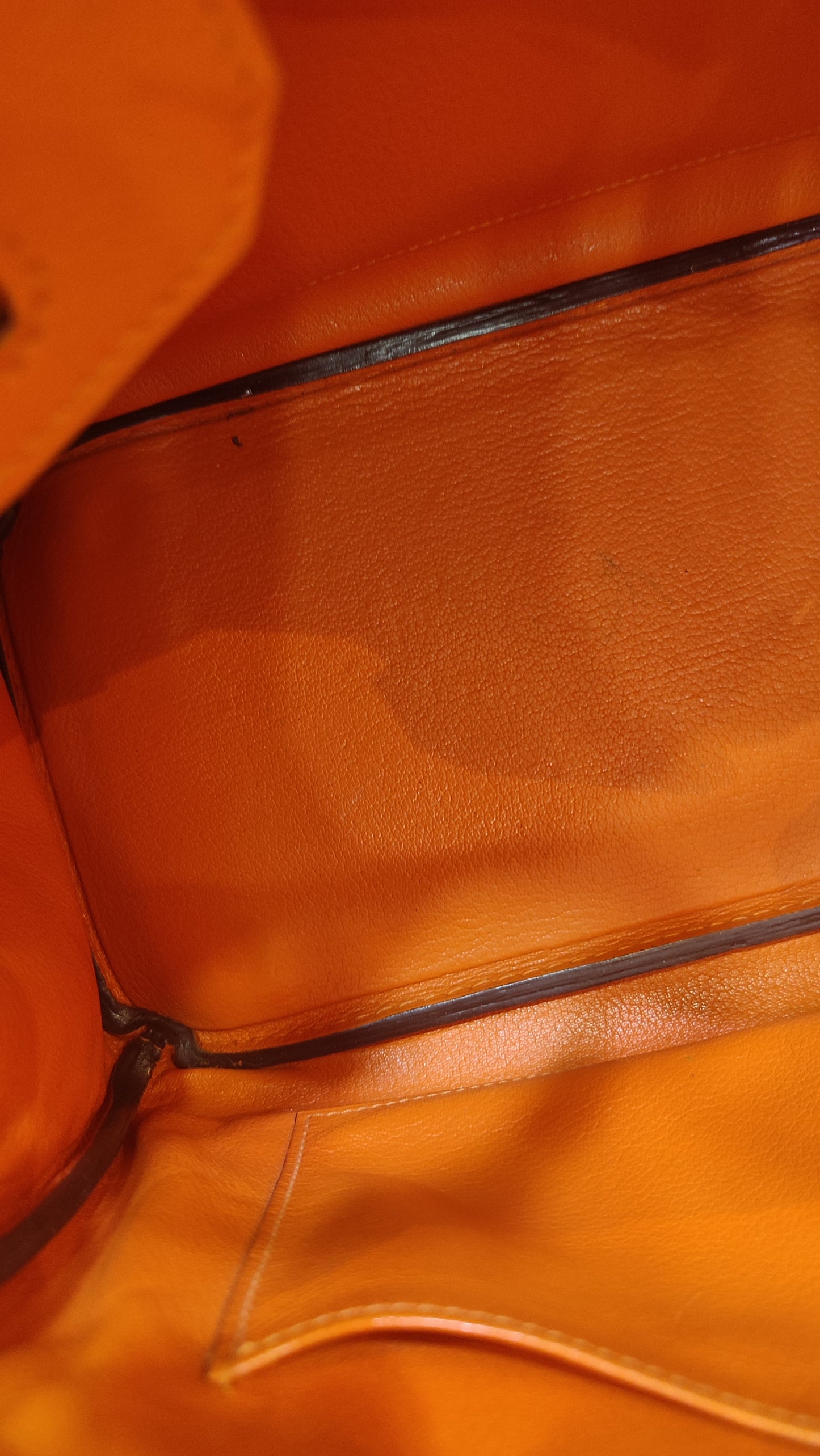 Hermes Birkin 30 Orange Epsom Stamp I Square 2005