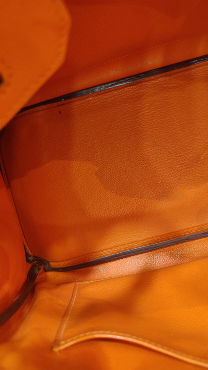 Hermes Birkin 30 Orange Epsom Stamp I Square 2005