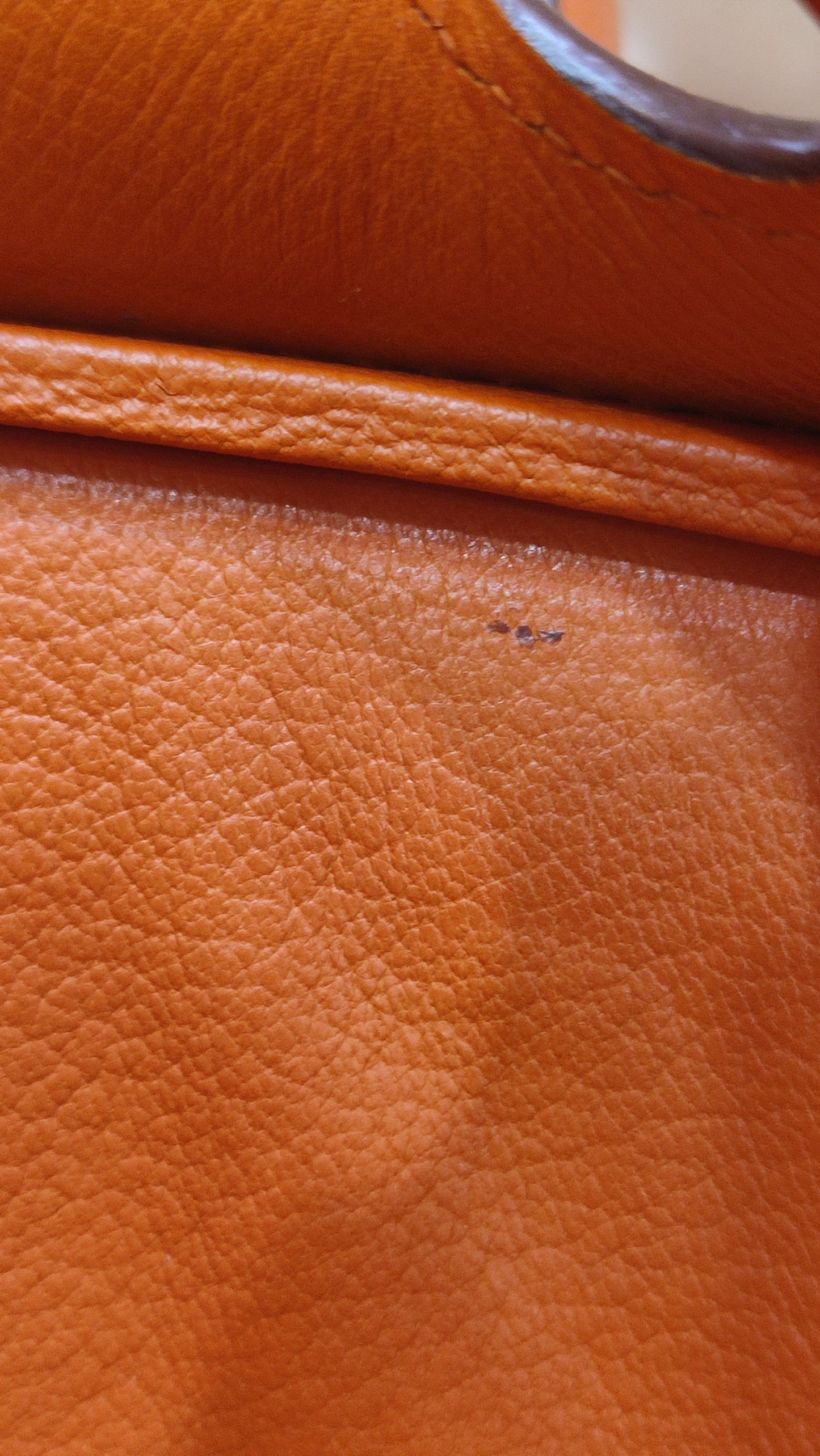 Hermes Birkin 30 Orange Epsom Stamp I Square 2005