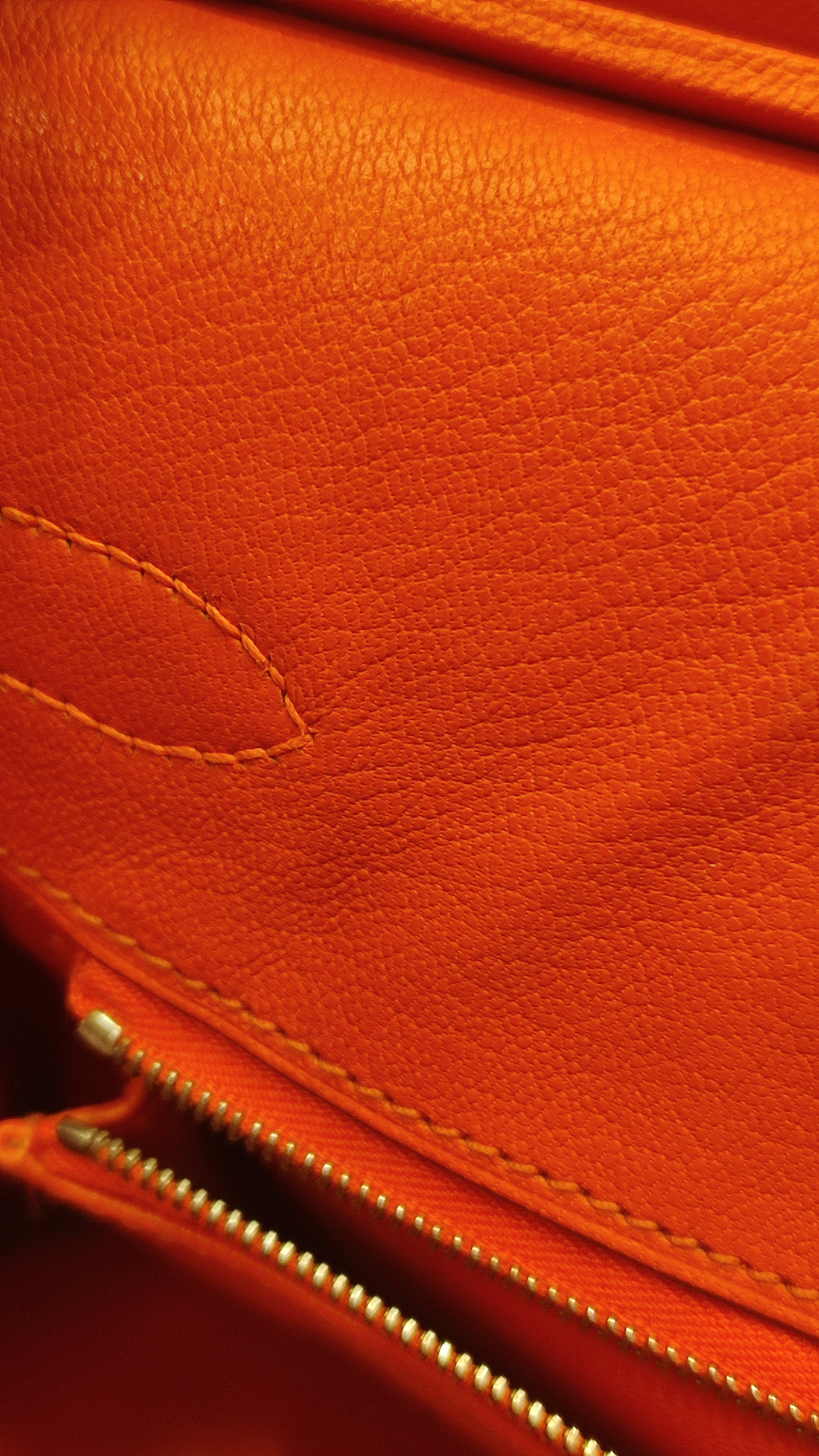 Hermes Birkin 30 Orange Epsom Stamp I Square 2005