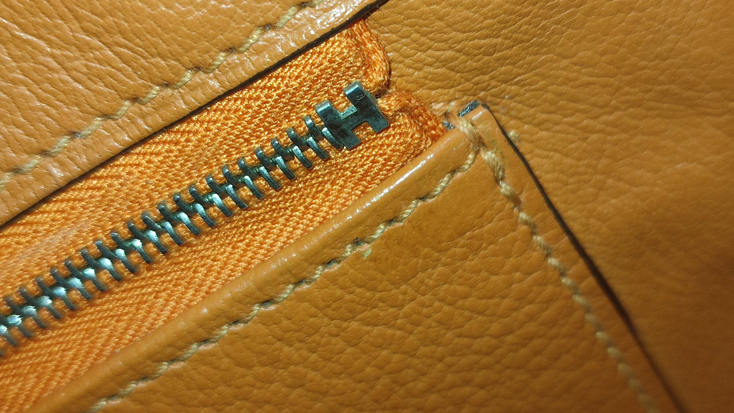 Hermes Birkin 30 Orange Epsom Stamp I Square 2005