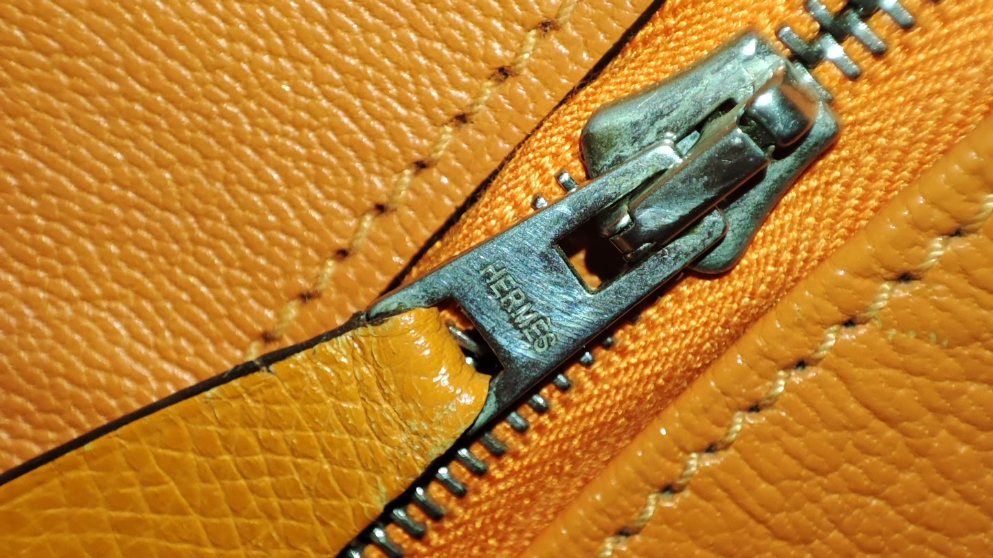 Hermes Birkin 30 Orange Epsom Stamp I Square 2005