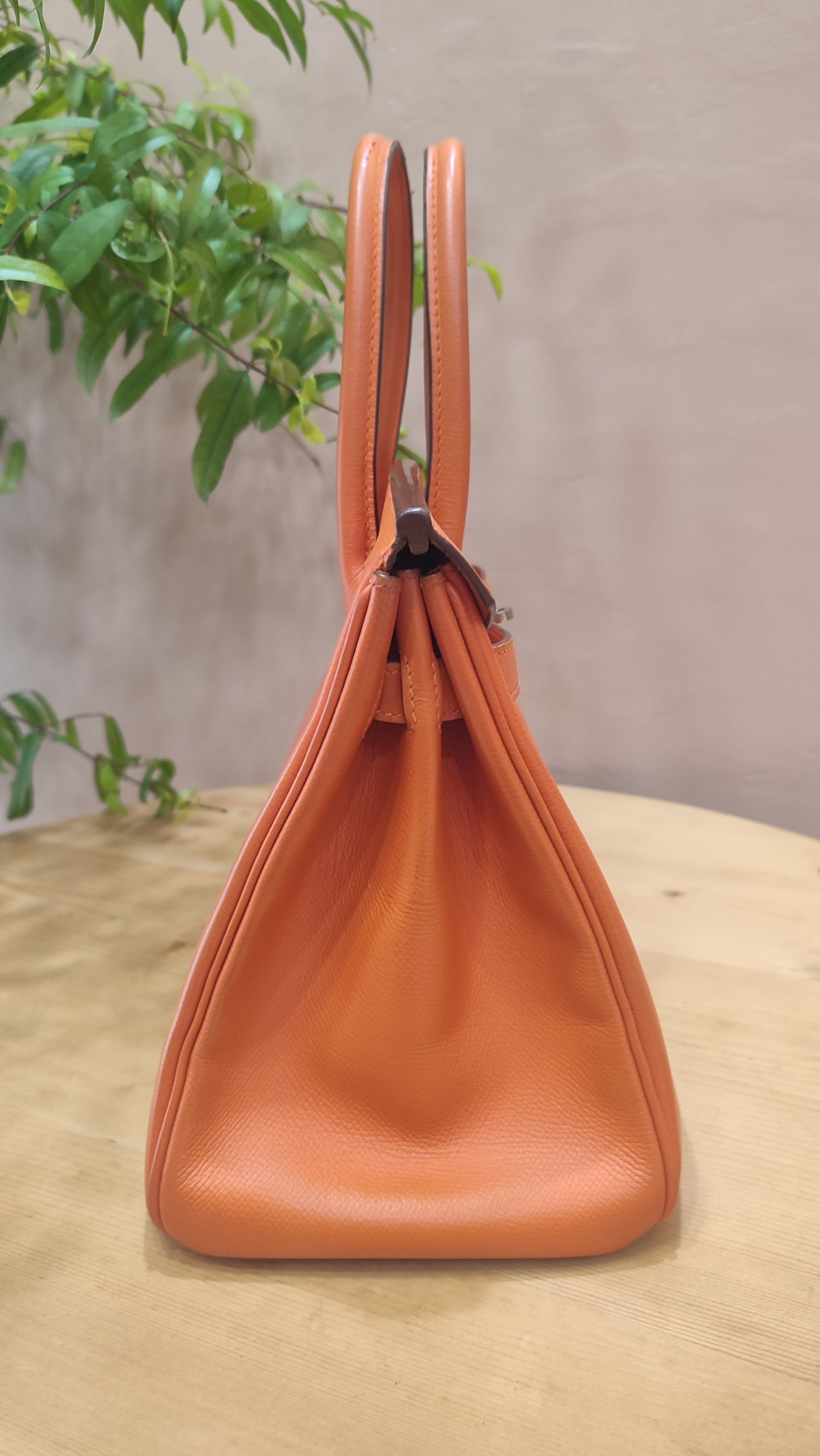 Hermes Birkin 30 Orange Epsom Stamp I Square 2005