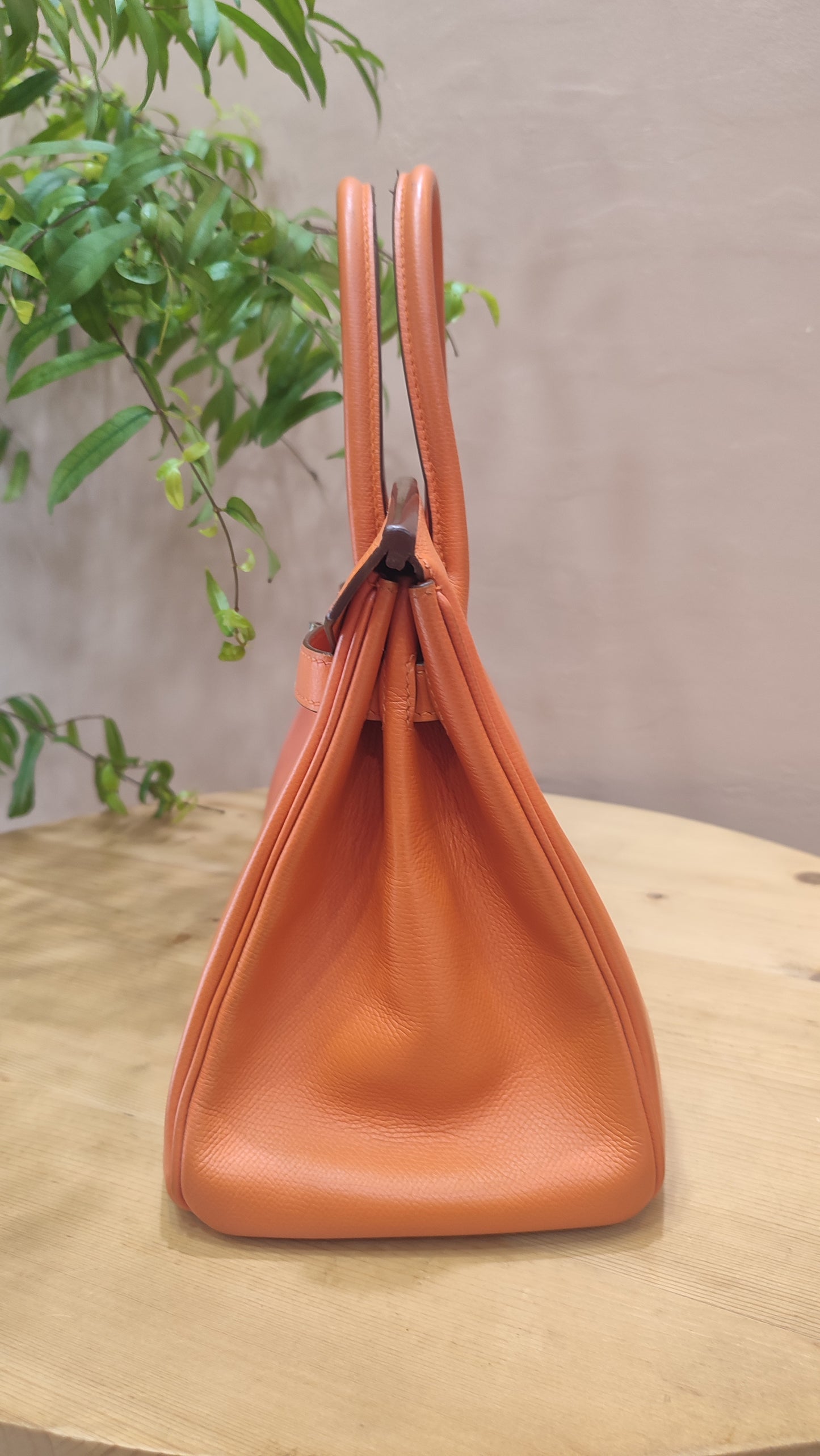Hermes Birkin 30 Orange Epsom Stamp I Square 2005