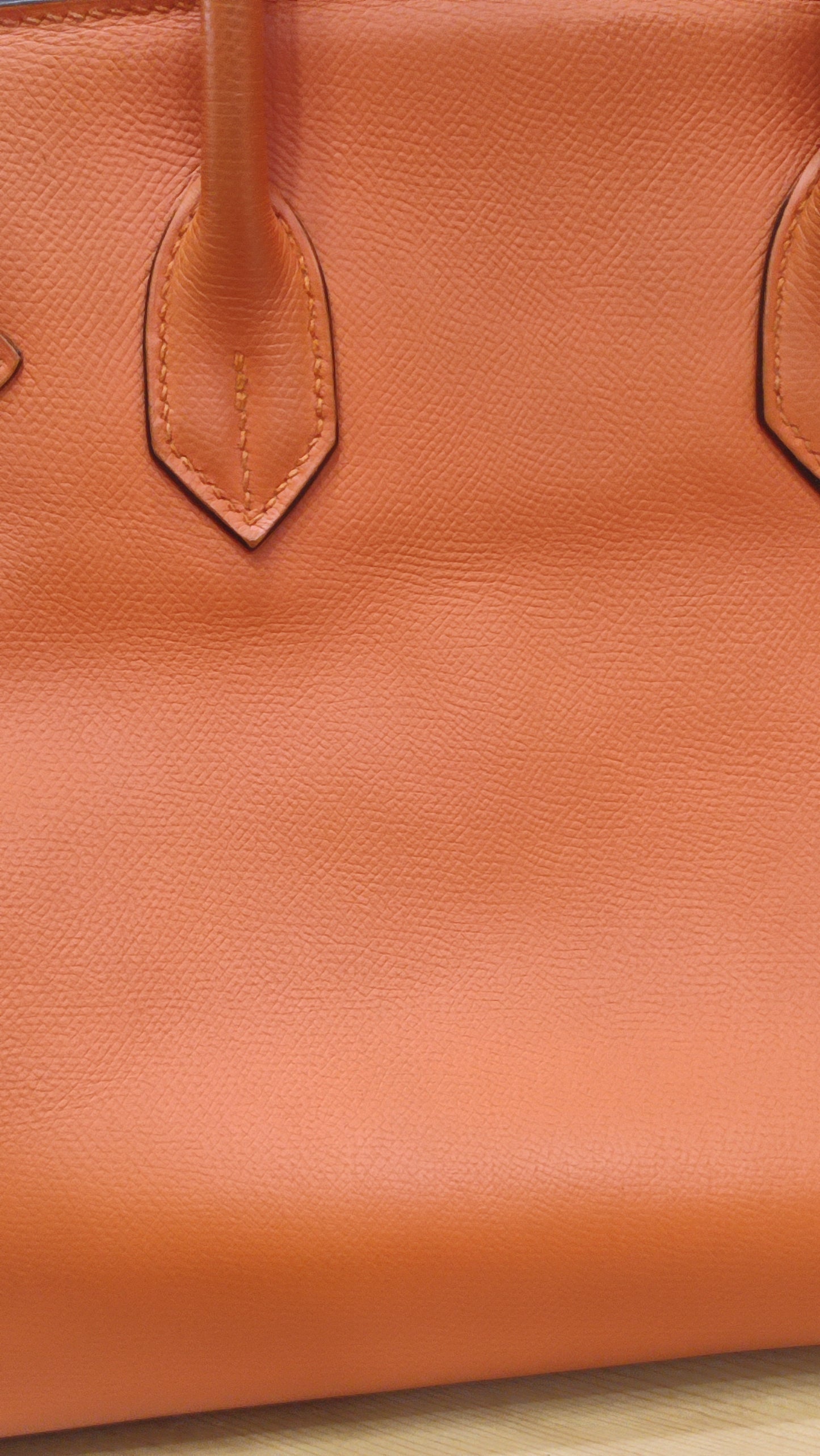 Hermes Birkin 30 Orange Epsom Stamp I Square 2005