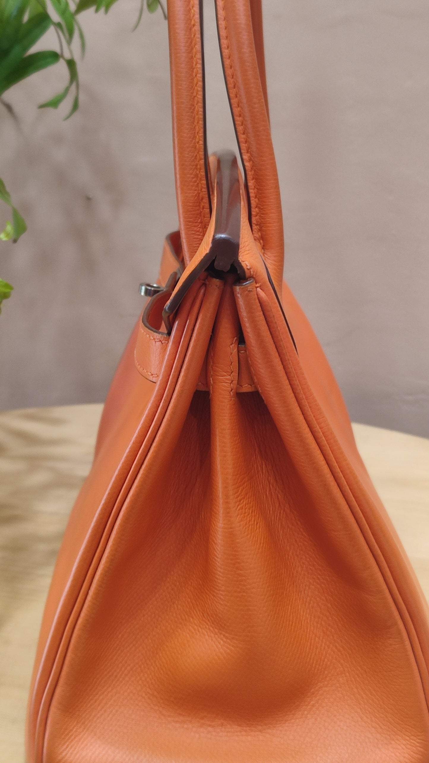 Hermes Birkin 30 Orange Epsom Stamp I Square 2005