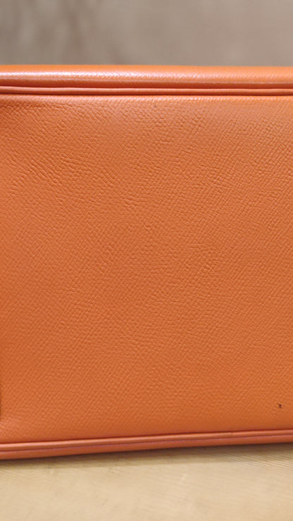 Hermes Birkin 30 Orange Epsom Stamp I Square 2005