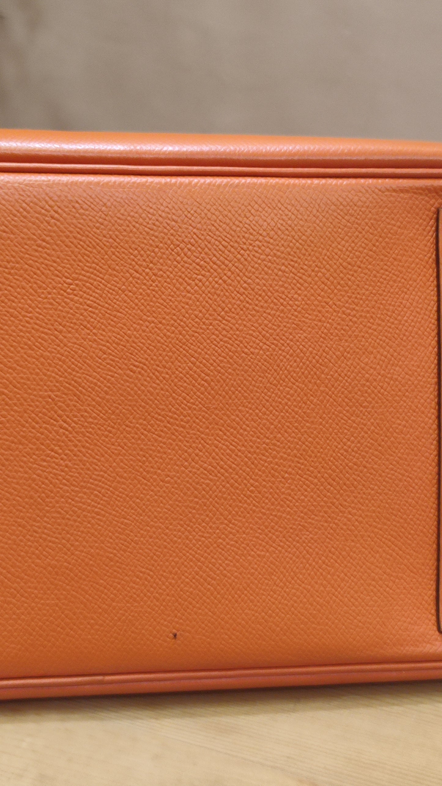 Hermes Birkin 30 Orange Epsom Stamp I Square 2005