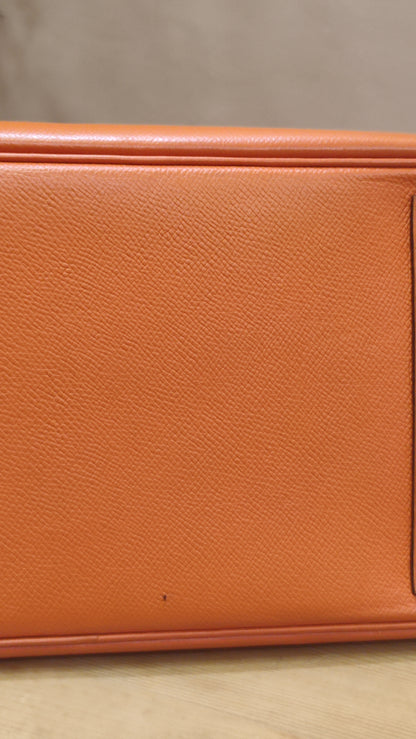 Hermes Birkin 30 Orange Epsom Stamp I Square 2005