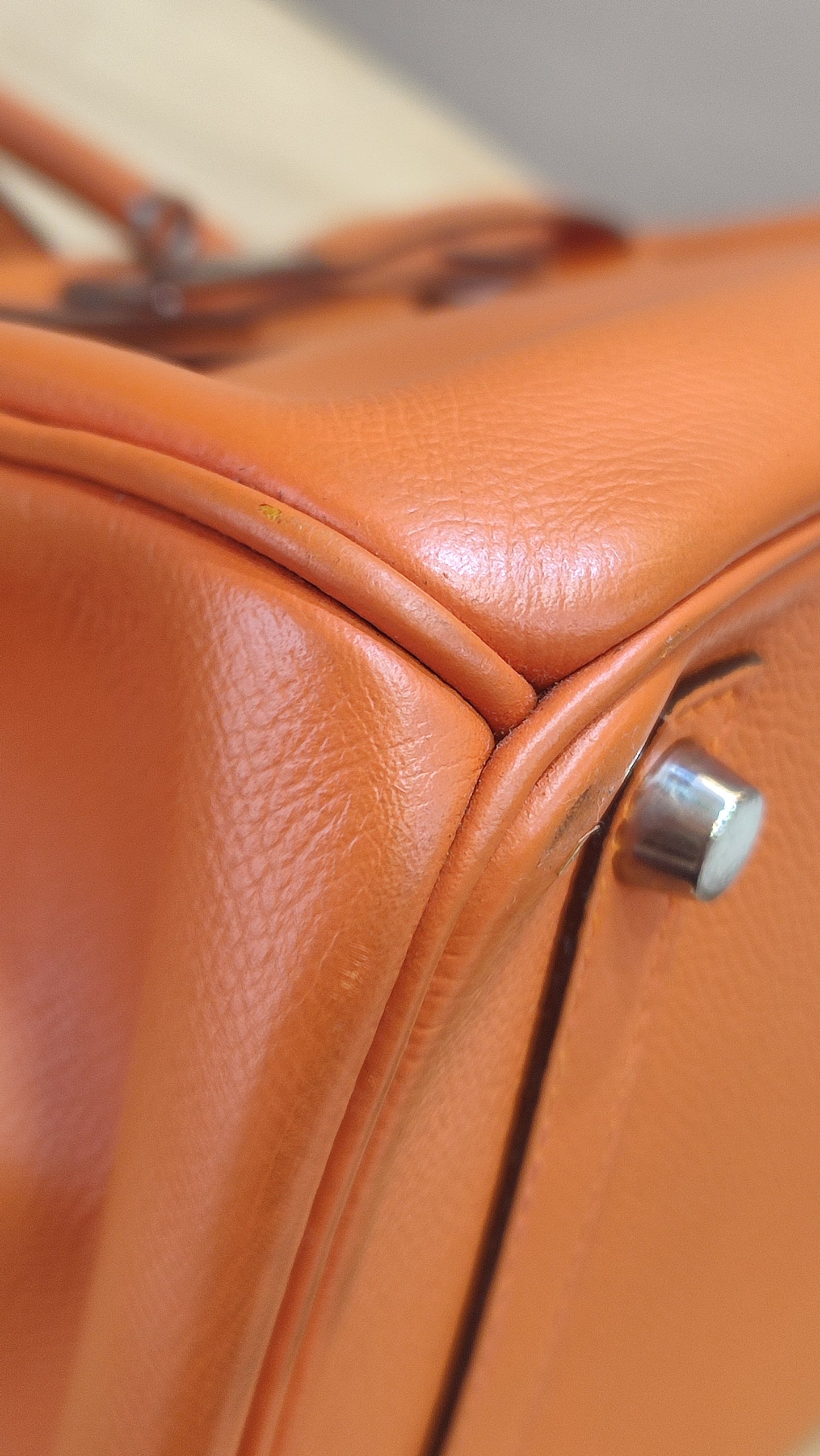 Hermes Birkin 30 Orange Epsom Stamp I Square 2005