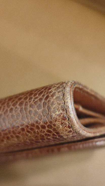 Chanel Bi-fold Wallet Burgundy Caviar Series 5