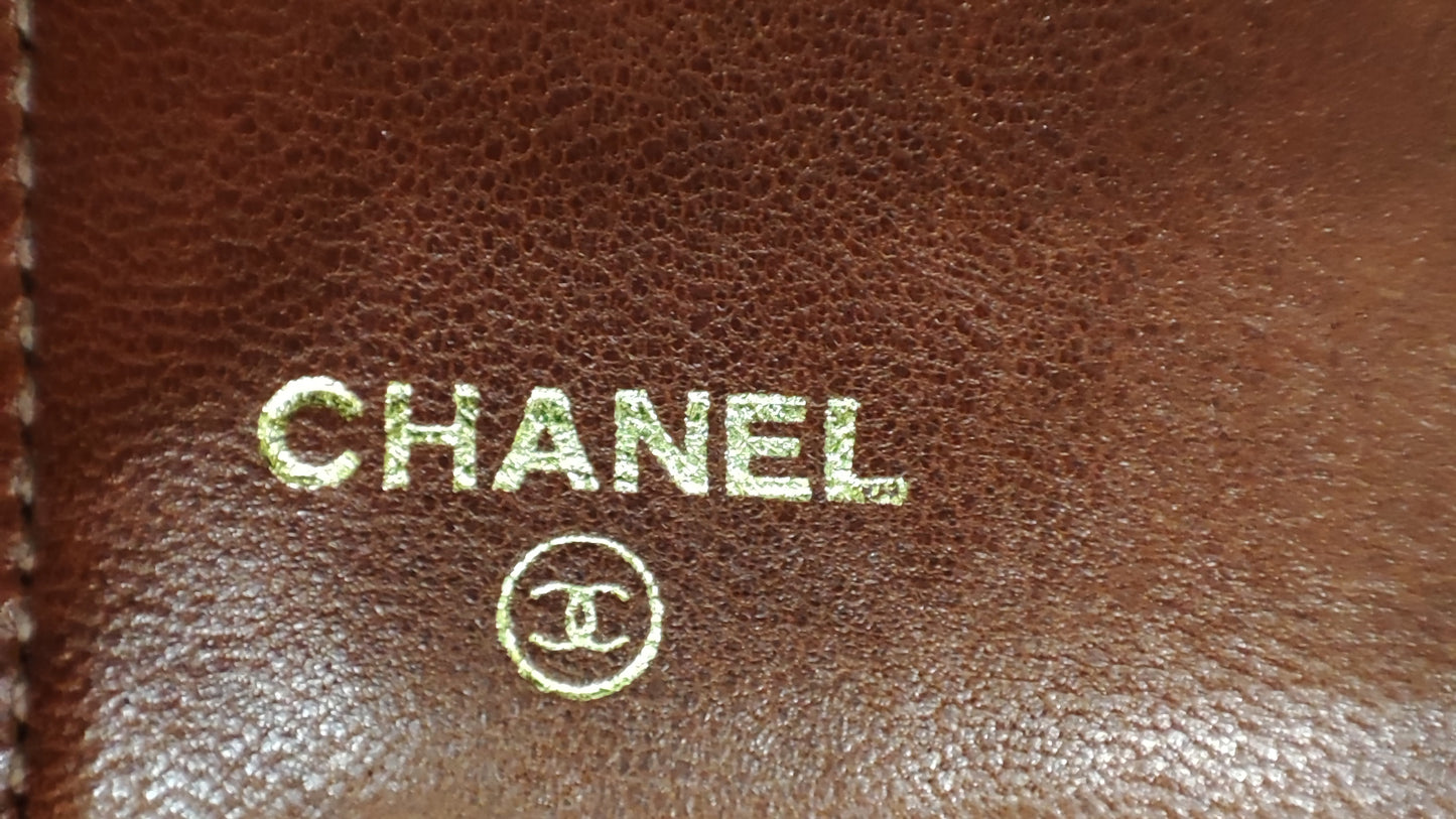 Chanel Bi-fold Wallet Burgundy Caviar Series 5