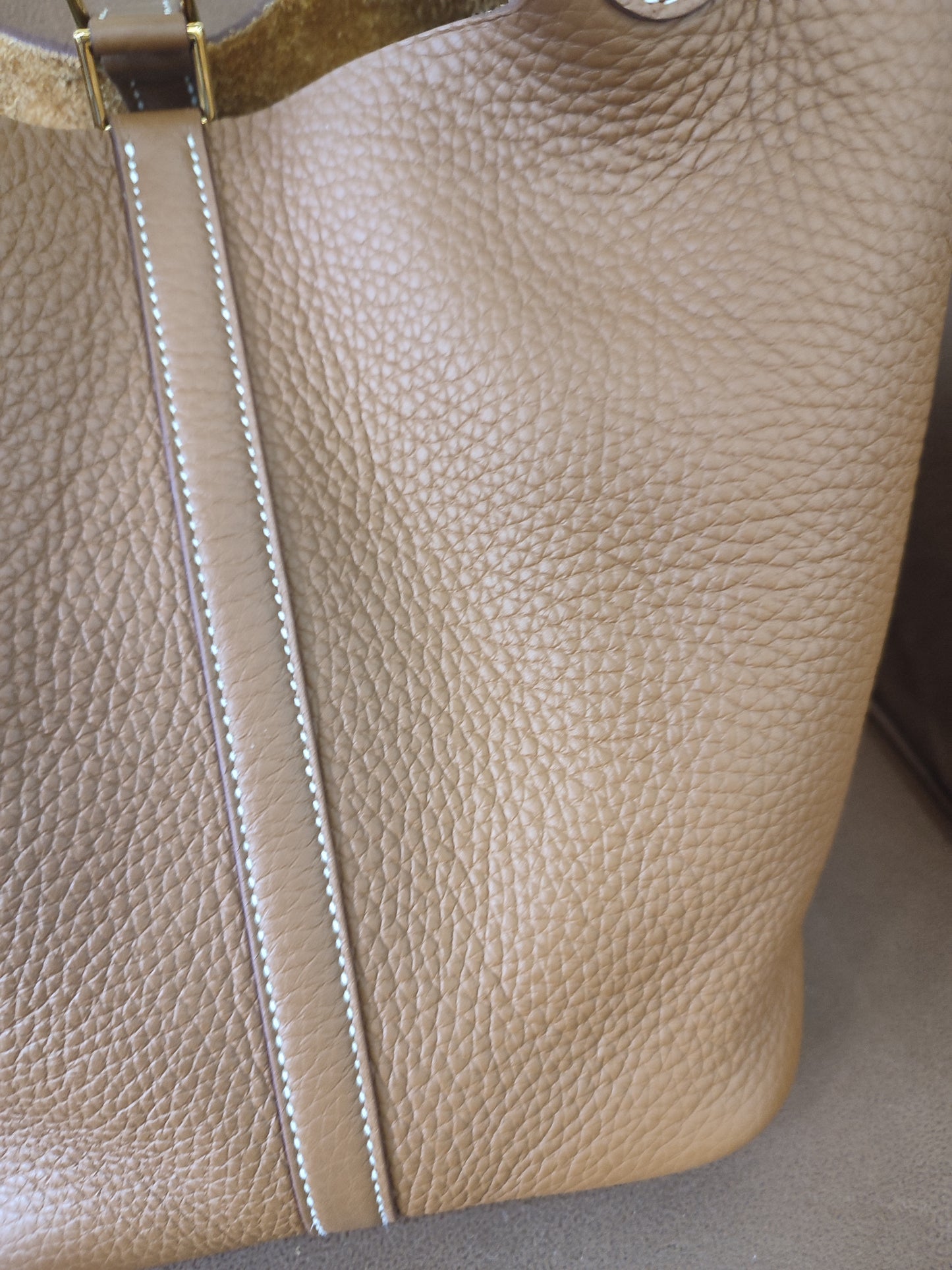 Hermes Picotin 22 Gold on Gold Clemence Stamp U 2022 Fullset