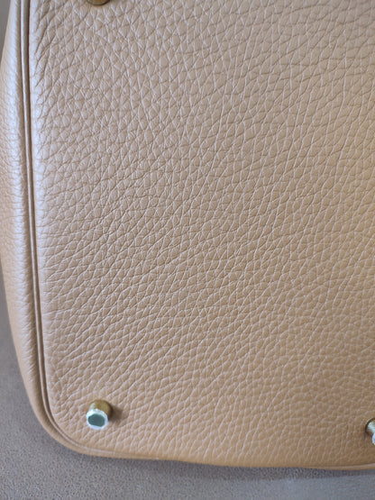 Hermes Picotin 22 Gold on Gold Clemence Stamp U 2022 Fullset