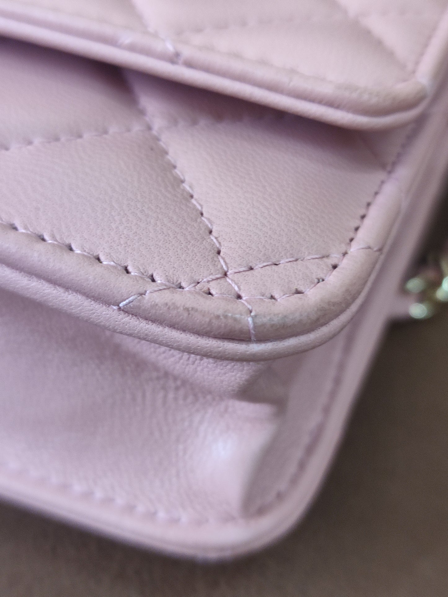 Chanel Classic Wallet On Chain Lambskin Pink GHW Chanel Classic Wallet On Chain Lambskin Pink Series 24