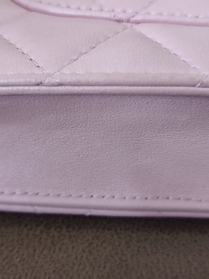 Chanel Classic Wallet On Chain Lambskin Pink GHW Chanel Classic Wallet On Chain Lambskin Pink Series 24