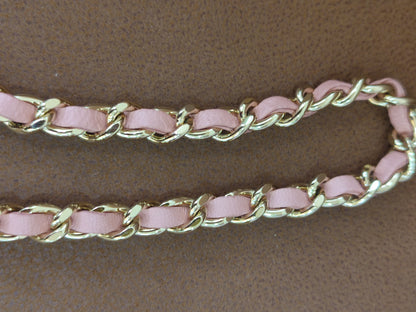 Chanel Classic Wallet On Chain Lambskin Pink GHW Chanel Classic Wallet On Chain Lambskin Pink Series 24