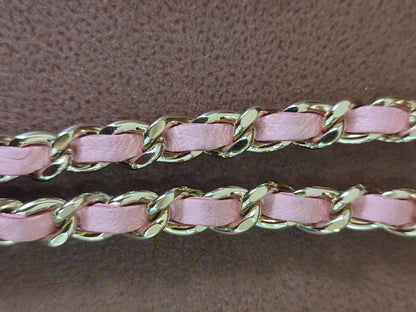 Chanel Classic Wallet On Chain Lambskin Pink GHW Chanel Classic Wallet On Chain Lambskin Pink Series 24