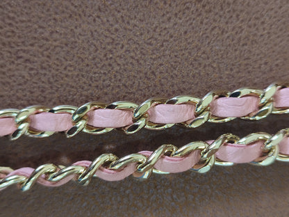 Chanel Classic Wallet On Chain Lambskin Pink GHW Chanel Classic Wallet On Chain Lambskin Pink Series 24