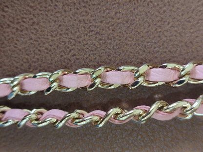 Chanel Classic Wallet On Chain Lambskin Pink GHW Chanel Classic Wallet On Chain Lambskin Pink Series 24